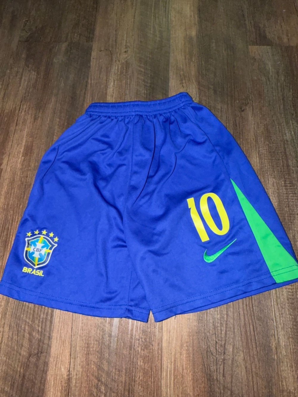 Brazil (Brasil) Kaleb number 10 soccer shorts size 26